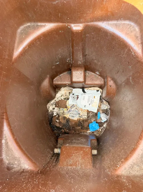 before garbage can quarterly cleaning